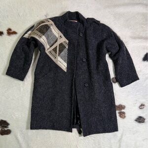 Vintage Pure Virgin Wool Made in Canada Tweed Jacket Boxy Fit M–L